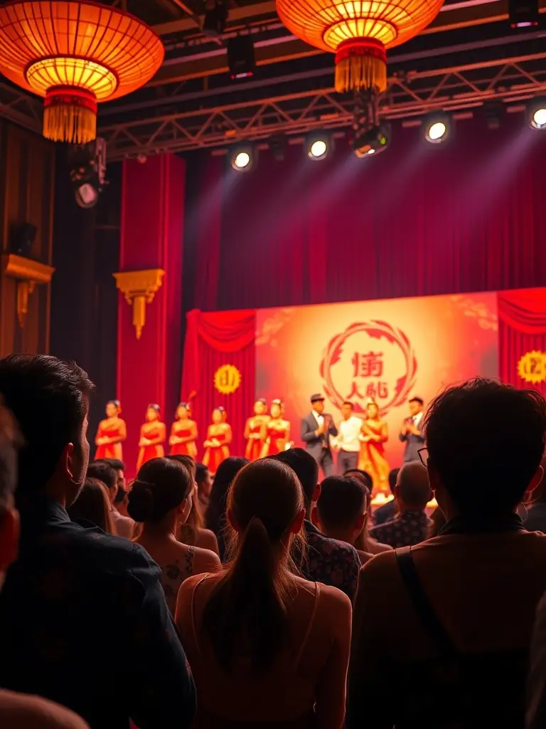 An image depicting a vibrant cultural event hosted by the CDC, featuring traditional music, dance, and art displays, celebrating cultural diversity.
